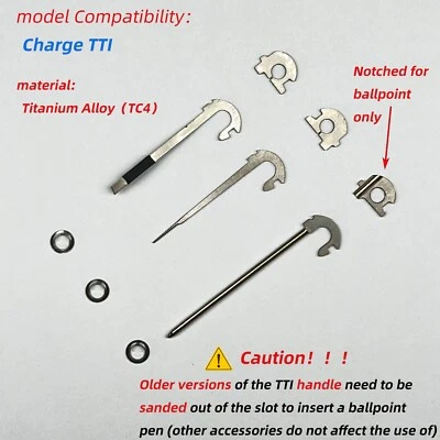 MCYP For Leatherman Charge TTI Titanium Alloy Tweezers Ballpoint Pen Pin Toothpick