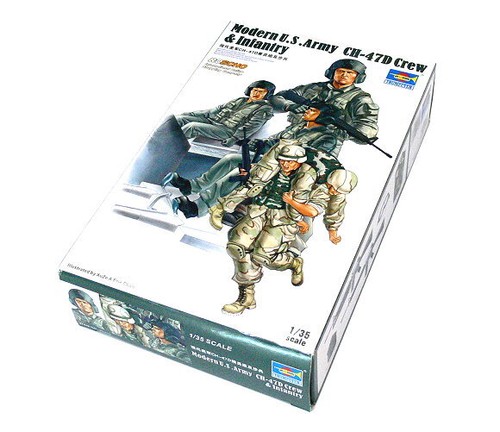 Trumpeter 00417 Figurines maquettes U.S. Army CH-47A Crew in Vietnam