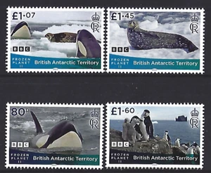 BRITISH ANTARCTIC TERRITORY 2023 FROZEN PLANET SET OF 4 UNMOUNTED MINT, MNH - Picture 1 of 1