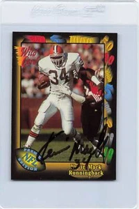 1991 Wild Card #55 Kevin Mack Browns Signed Auto *K7086 - Picture 1 of 2