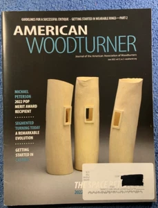 American WoodTurner Magazine. June 2022. Michael Peterson. 2022 Pop Merit - Bild 1 von 1