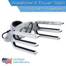 Marine Boat Wakeboard Tower Rack Surfboard Wake Board Holder for 2" - 2.5" Tower