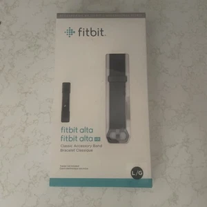 Fitbit Alta HR & Alta Classic Accessory Band Large Blue/Gray New In Sealed Box - Picture 1 of 4