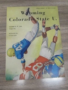 Football Program 1959 Wyoming Cowboys vs. Colorado State Aggies Rams - Picture 1 of 1