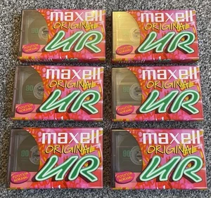 6 Maxwell Original UR Kassetten Neu und versiegelt 90 Minuten - Bild 1 von 2