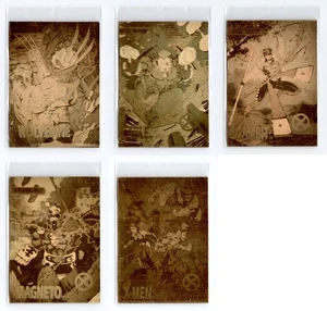 Marvel X-Men KOMPLETTES HOLOGRAMM SET 1992 Impel Serie 1 XH-1 bis XH-5 von Jim Lee - Bild 1 von 2