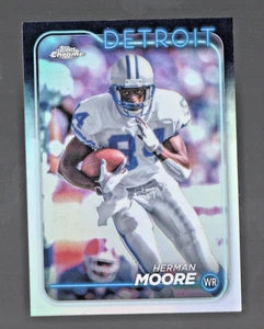 2024 Topps Chrome Silver Refractor Herman Moore #69 Detroit Lions - Picture 1 of 4