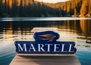 Letrero iluminado LED de coñac Martell. Nuevo casi 2 pies de largo nuevo - Imagen 1 de 7