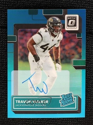 2022 Panini Donruss Optic Rated Blue Prizm /99 Travon Walker #225 Rookie Auto RC - Image 1 of 2