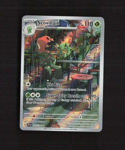 Tarjeta Pokémon holográfica ultra rara arte completo escarlata y violeta Scovillain 202/198 casi nueva - Imagen 1 de 10