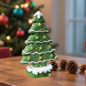 Resin Christmas Tree Tabletop Decoration Multifunctional Xmas Tree Sculpture - Picture 1 of 5