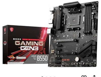 Placa madre MSI B550 Gaming GEN3 AM4 ATX DDR4 PCIe HDMI DVI USB3.2. A10 Foto 1 de 4