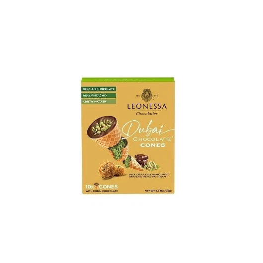 Leonessa Dubai Chocolate Cones, 4.7 Ounce, 12 Per Case - Image 1 of 1