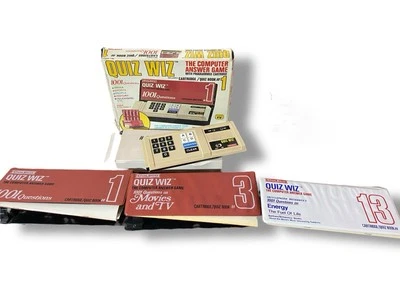 Juego Coleco Quiz Wiz de colección y 3 cartuchos con caja usado 1978 ¡Funcionando! Foto 1 de 4