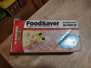 Tilia FoodSaver Dickes Schild Quart Vakuumbeutel 22 Stück Versiegelt Neu - Bild 1 von 2