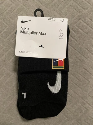 Носки мужские Nike Court Multiplier Max с амортизацией на лодыжке размер M черные 2 пары - Изображение 1 из 4