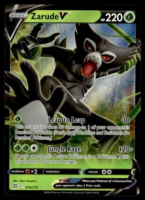 2022 Sword & Shield - Brilliant Stars Zarude V #016/172 W1 - Image 1 of 2
