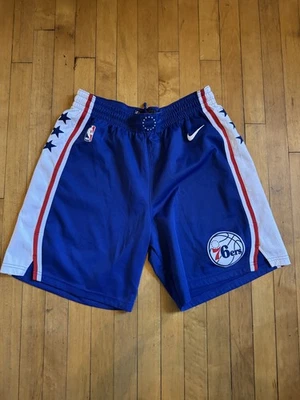 Nike Philadelphia Sixers 76ers Authentic NBA Basketball Shorts Size 42 L-XL - Image 1 of 4