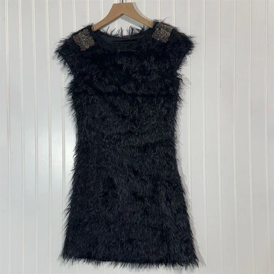 Mini Vestido Custo Barcelona Y2K Imitación Piel Cuentas S Gótico Glamour Fiesta España Raro Foto 1 de 4