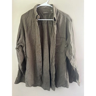 Camisa Claybrooke Para Hombres Pata de Gallo Cuadros Manga Larga Con Botones L Informal Otoño Foto 1 de 4