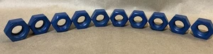 Lote de 10 tuercas hexagonales de xilano azul de 3/4” 2HM - Imagen 1 de 4