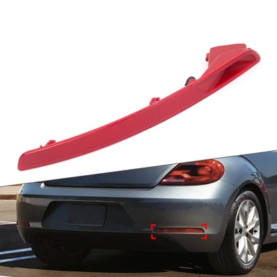 Rear Bumper Brake Lamp Reflector Light Right For VW Beetle 2012-2016 Red - Image 1 of 4