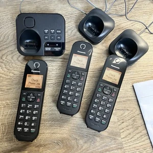 Panasonic KX-TGC420E Answer Phone 3 X Black Digital Cordless Phones Instructions - Picture 1 of 11
