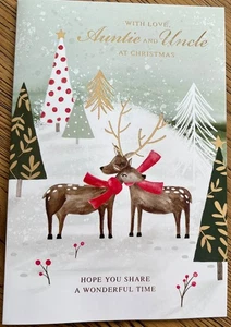 Weihnachtskarte Tante und Onkel mit Liebe Weihnachten (SE31406) - Bild 1 von 2