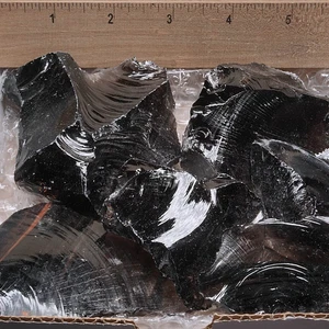 10.11 Ct. Natural Black Obsidian Rough Shape 1 Pcs Gemstone For Jewelry Making - Picture 1 of 4