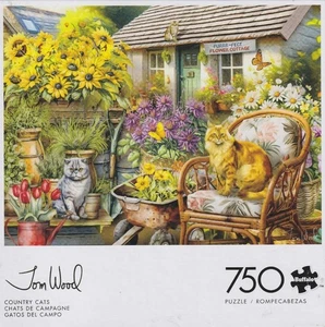 Tom Wood Buffalo Games Jigsaw Puzzle Country Cats NIB - Picture 1 of 1