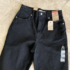 Jeans Levi’s anni 80 mamma vita alta relaxed gamba affusolata nuovo con etichette - taglia 29x29 nero - Foto 1 di 9