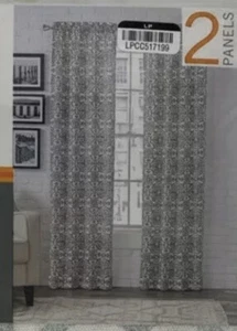 Juego de 2 paneles de cortina Brockwell 56” X 84” gris azulado. Lavar a máquina - Imagen 1 de 4