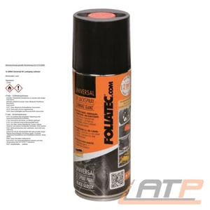 400ml FOLIATEC UNIVERSAL 2K LACKSPRAY SCHWARZ SPRÜHLACK BREMSSATTELLACK FARBE - Afbeelding 1 van 7
