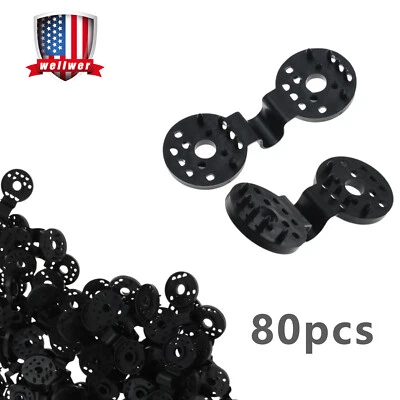 Aftermarket 80Pcs Plastic Fixing Clips Fit for Securing Shade & Landscape Fabric - Image 1 of 4