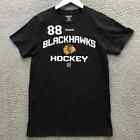 Chicago Blackhawks Reebok T-shirt homme taille S manches courtes hockey 88 noir