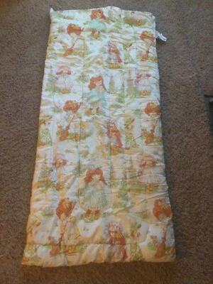 Saco de dormir vintage Holly Hobbie com zíper bom estado - Imagem 1 de 4