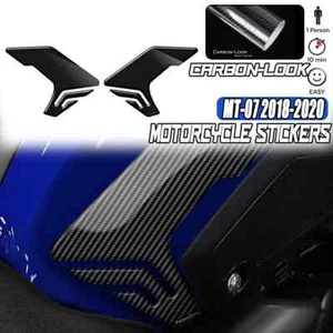 Almohadilla de protección del tanque de combustible de fibra de carbono ABS para Yamaha MT-07 2018 2019 2020 - Imagen 1 de 13
