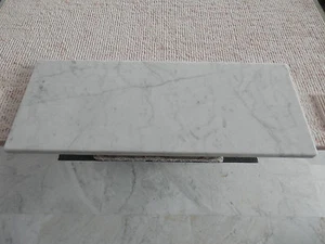 Schneidebrett aus weißem Marmor von Carrara 40x35, Aufschnittschale, Essplatte - Bild 1 von 4