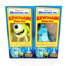 Vtg Kraft Macaroni & Cheese Monsters Inc Sulley & Mike Keychain Special Pack