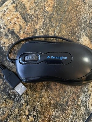 Vintage Kensington Slim M01215 Gaming Trackball Mouse USB Wired Optical K72356 - Image 1 of 4