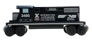 Wooden Whittle Shortline Railroad Norfolk Southern Operation Lifesaver GP-38