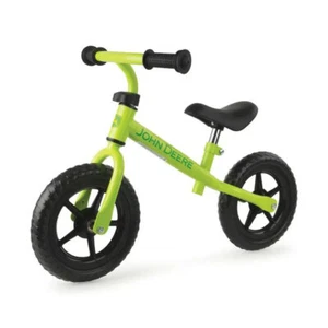 John Deere 25cm Kids Green Steel Adjustable Balance Bike/Bicycle Ride On Toy 2y+ - Picture 1 of 3