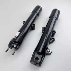 Harley Davidson Softail Gabelrohre Tauchrohre schwarz glanz pulverbeschichtet - Bild 1 von 4