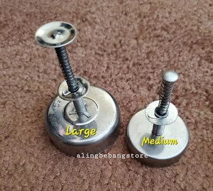 2pcs (Large & Medium) Round STAINLESS STEEL POLVORON MOLDER  - Picture 1 of 5