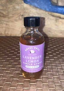 Royal Rose Lavender Lemon Organic Simple Syrup 2 fl Oz. - Picture 1 of 4