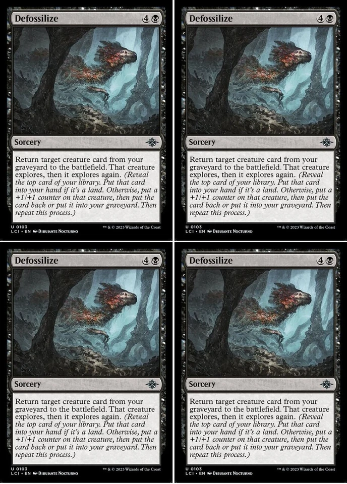 MTG - 4x DEFOSSILIZE - Lost Caverns of Ixalan (U) - Image 1 of 1