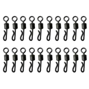 Size 8 Matt Black Quick Change Swivel - Carp / Barbel Rigs - General Fishing - Picture 1 of 3
