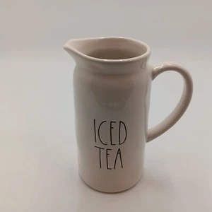 Rae Dunn Iced Tea White Pitcher Artisan Collection By Magenta 48 Oz - Picture 1 of 8