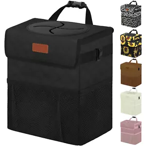 Car Trash Can for Cute, Bag Bin Hanging Waterproof Automotive Car Garbage Cans L - Picture 1 of 12