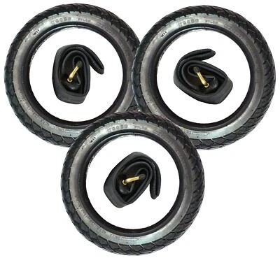 3x 12" Leichtlauf Reifen + Schlauch 12 1/2 x 2 1/4  = 62-203 Kinderwagen Roller - Bild 1 von 4